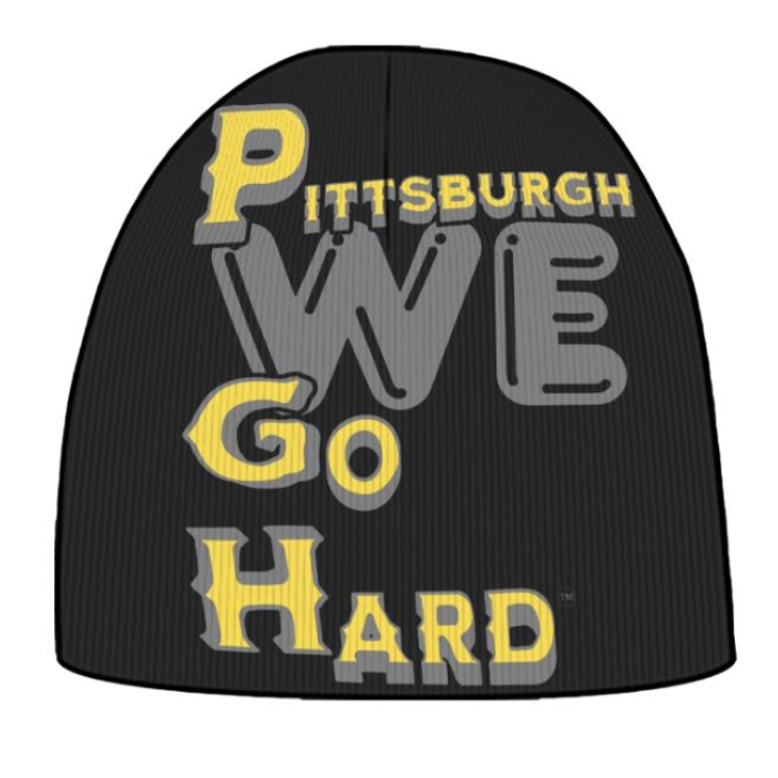 Pittsburgh We Go Hard knit beanie