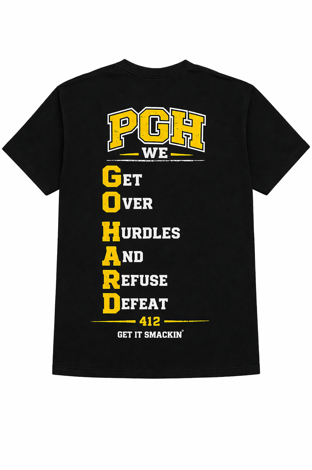 Get Over Hurdles And Refuse Defeat (Black)